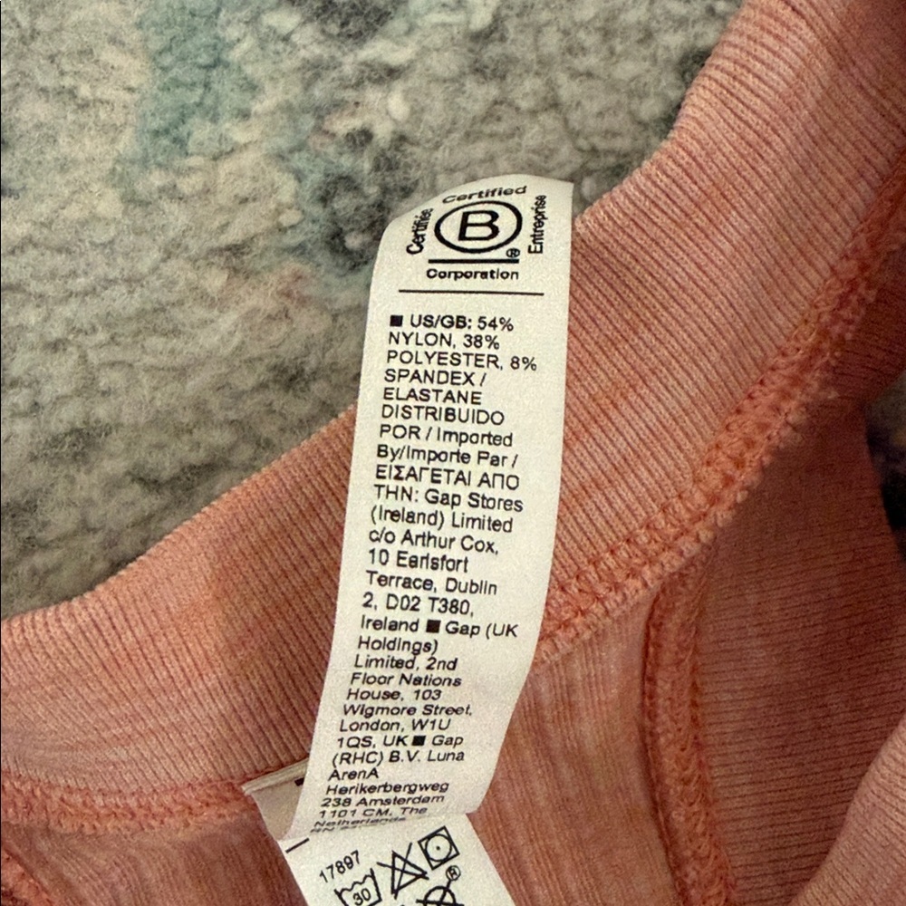 Athleta Ribbed High Neck Tank Size Medium - Picture 4 of 7
